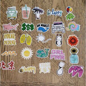 Stickers 50 Fun Cute Stickers girly vinyl decals tumbler skater graffiti vsco